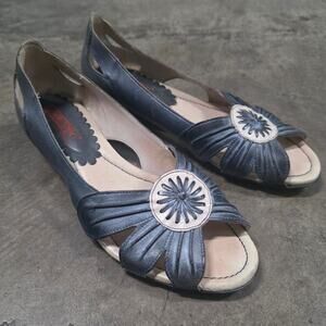 PIKOLINOS Marino Women Sandal EU 40 Blue Gray Silver Lagenlook Artsy Art to Wear